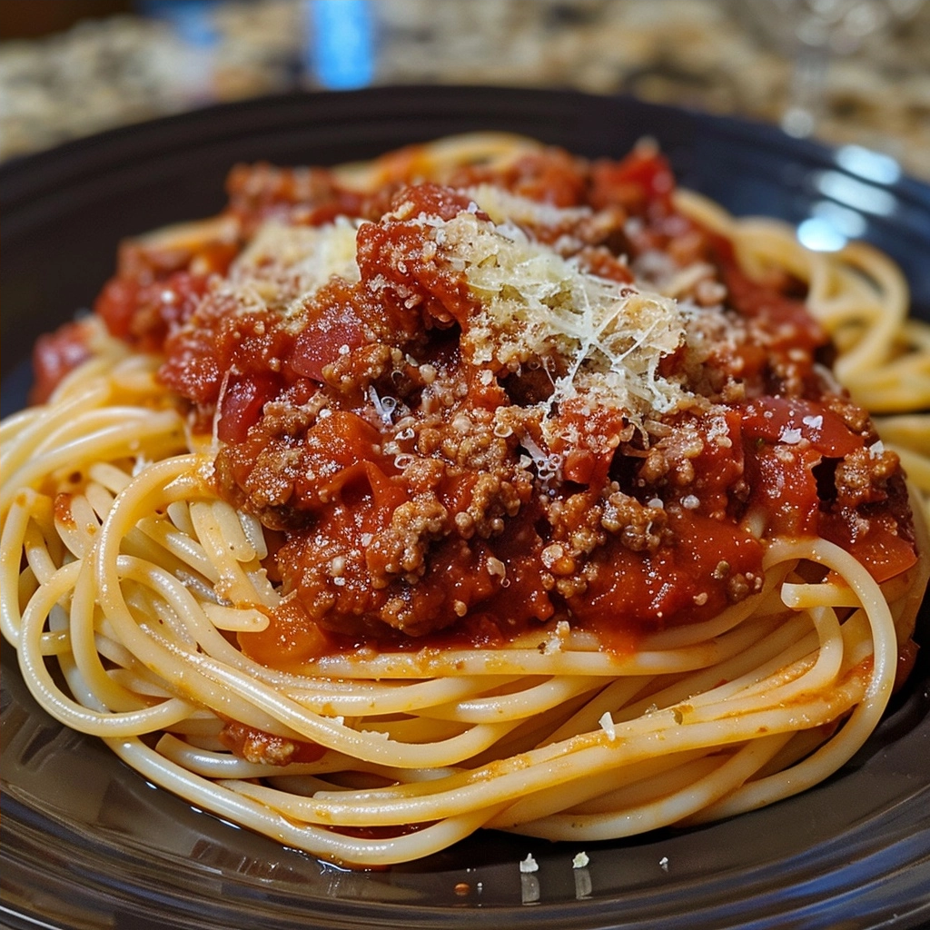 Easy Weeknight Spaghetti & Meat Sauce